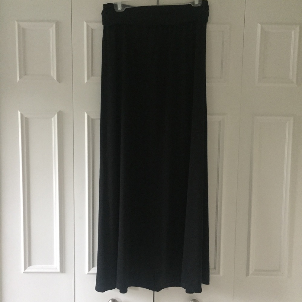 Black Maxi Skirt, Size M
